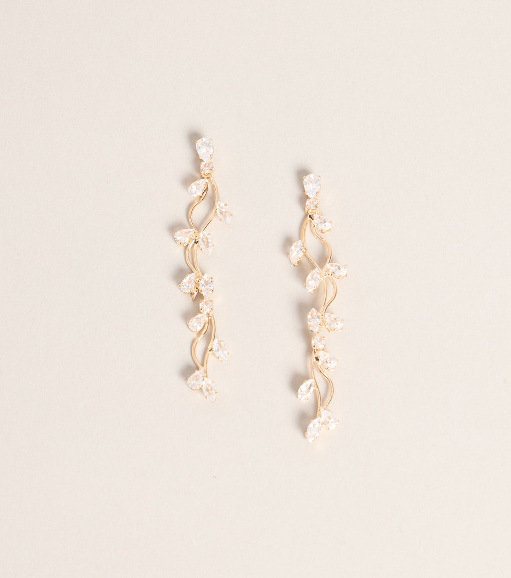 Whisper Shine Leaf Earrings