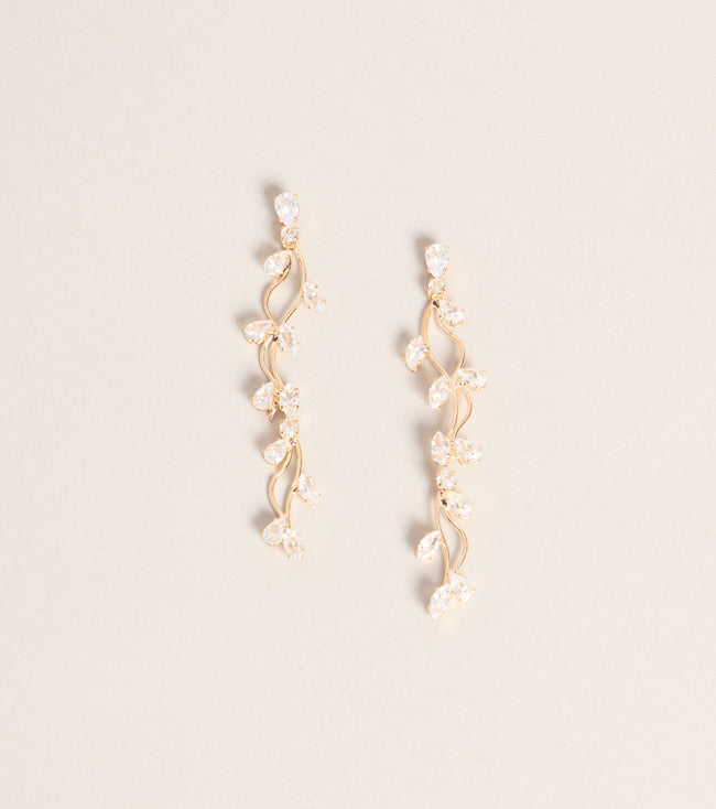 Whisper Shine Leaf Earrings