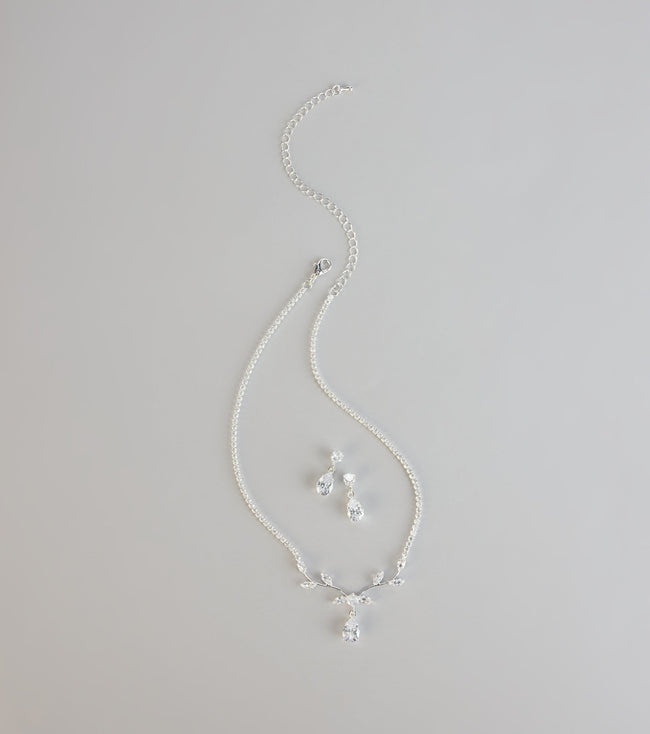 Radiant Luxe Cubic Zirconia Jewelry Set