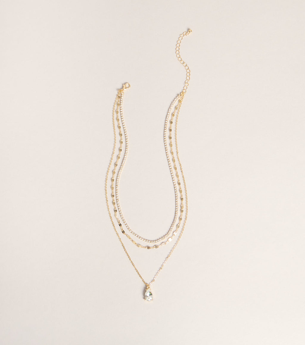 First Class Sparkle Rhinestone Necklace