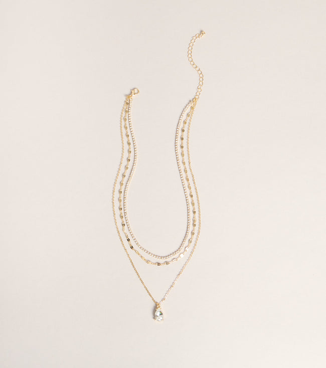 First Class Sparkle Rhinestone Necklace