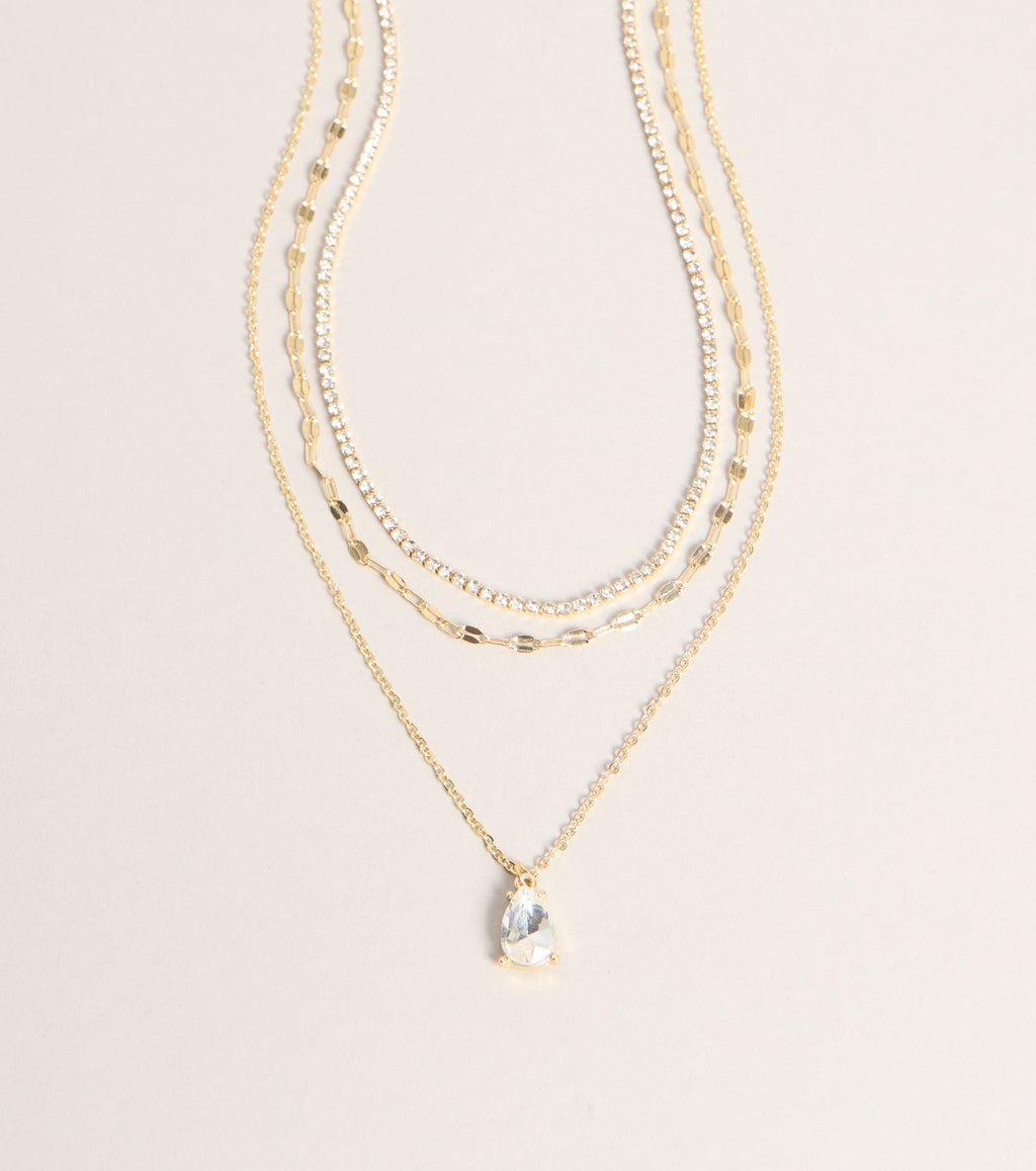 First Class Sparkle Rhinestone Necklace