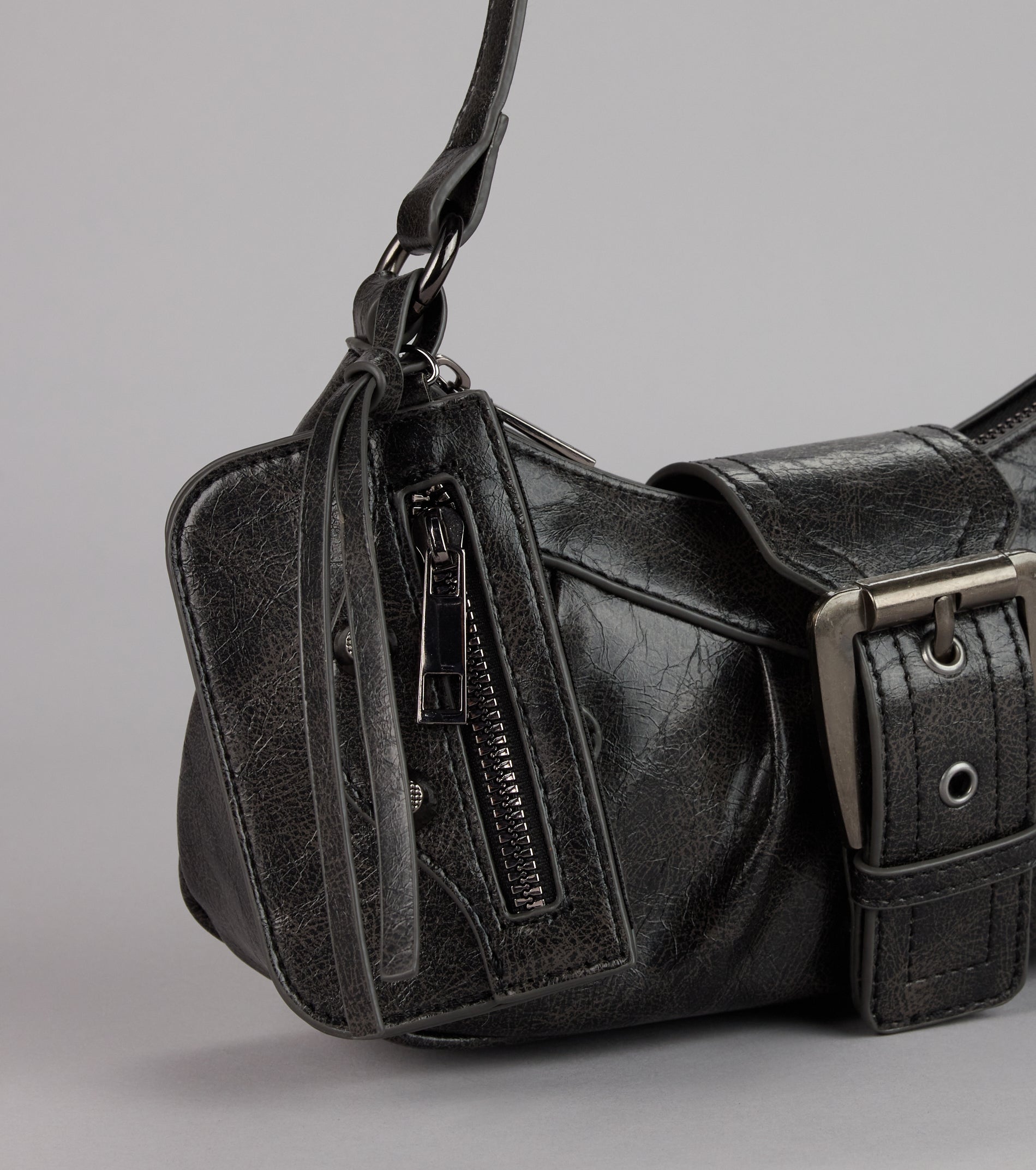 High Rating Buckle Strap Shoulder Bag