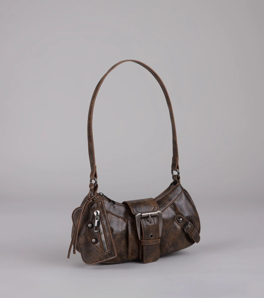 High Rating Buckle Strap Shoulder Bag