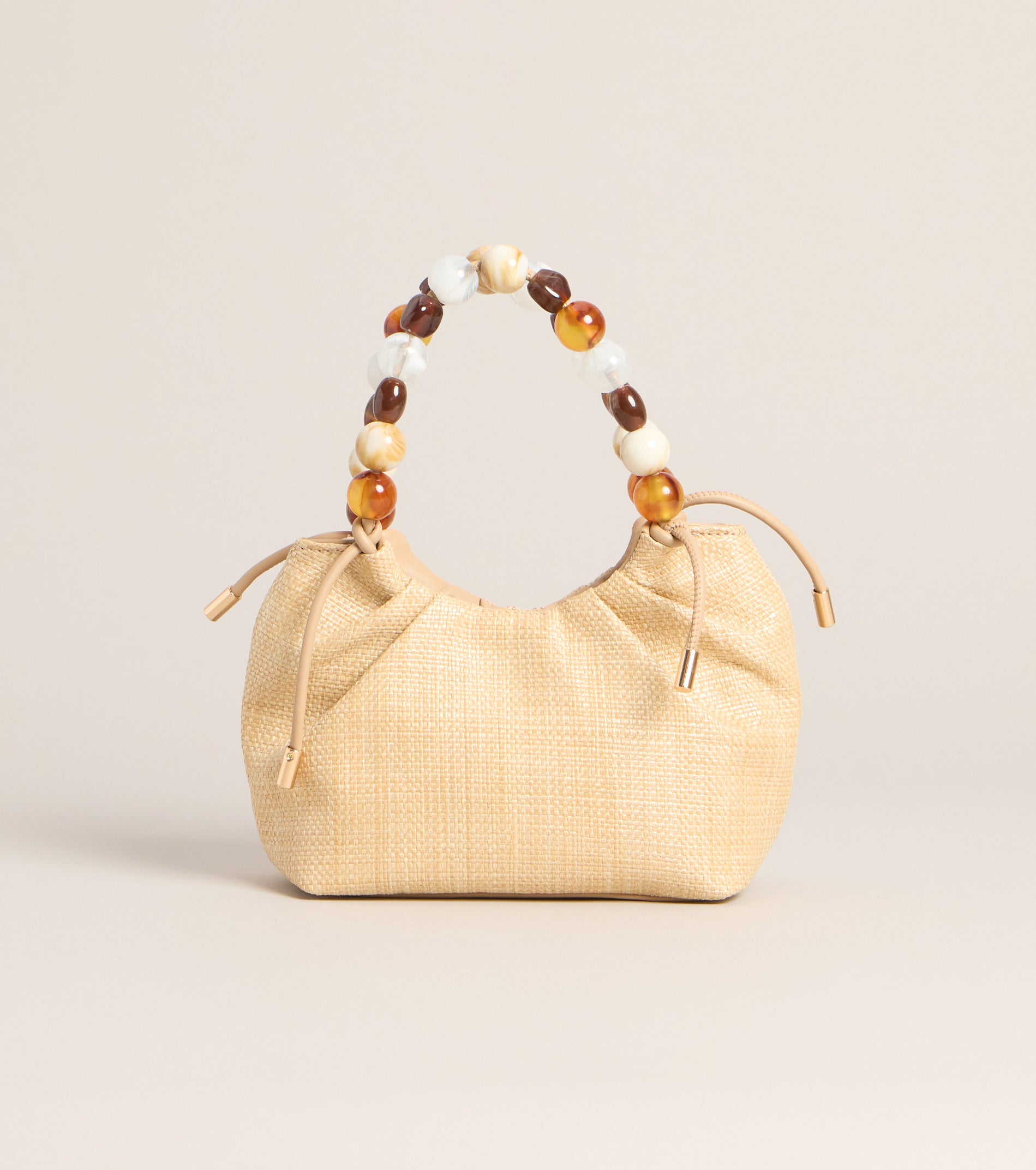 Meet Me Out Beaded Handle Bag
