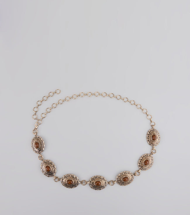 Southern Wind Statement Concho Chain Belt