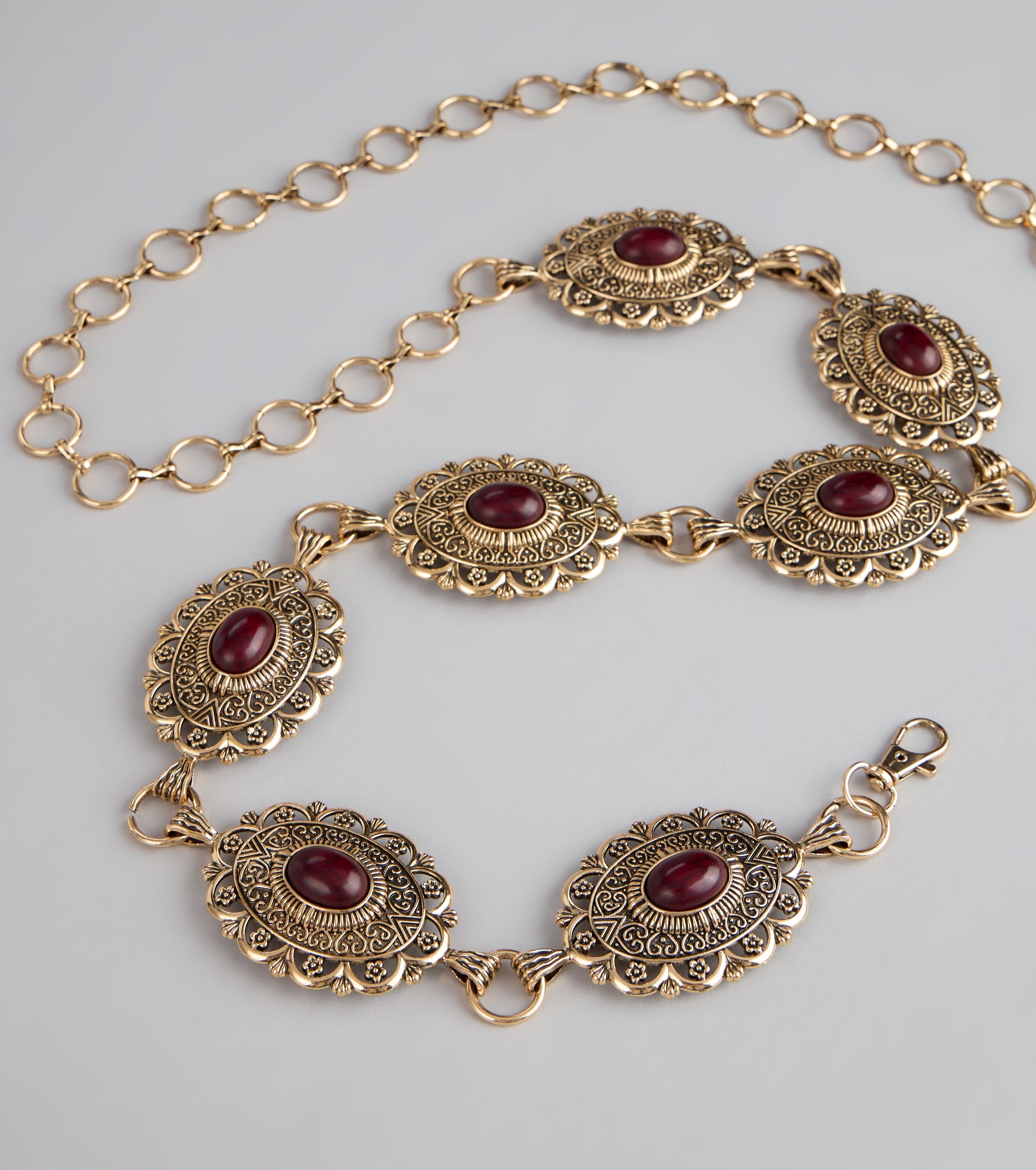 Southern Wind Statement Concho Chain Belt