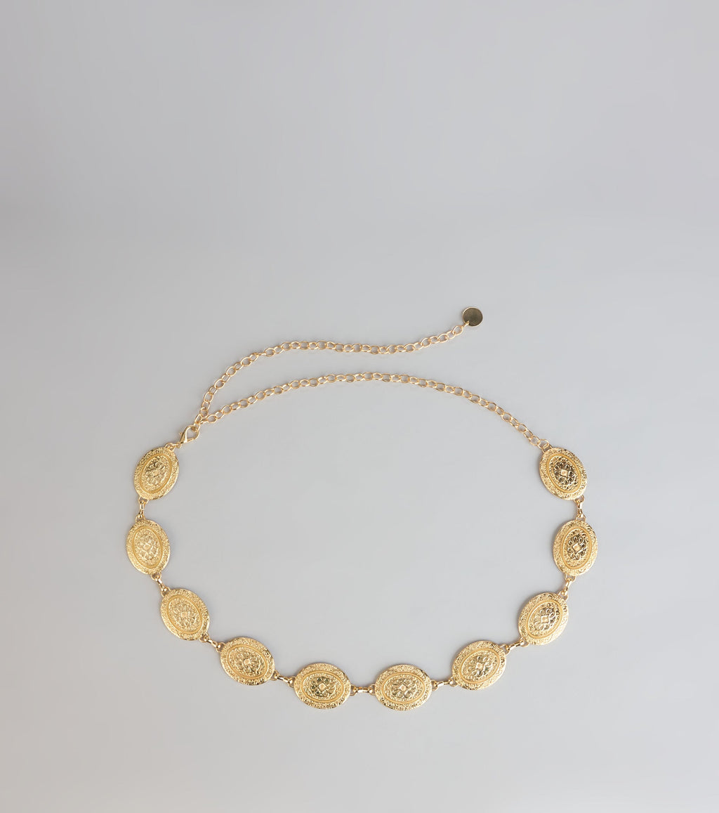 Golden Hour Muse Concho Chain Belt