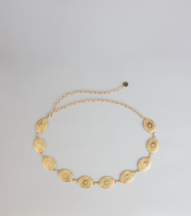 Golden Hour Muse Concho Chain Belt