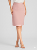 Women's Pink High Waist Pencil Skirt | Business Formal Slim Fit Office Skirt